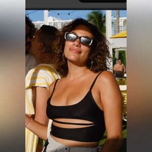 Chromat strata bikini top